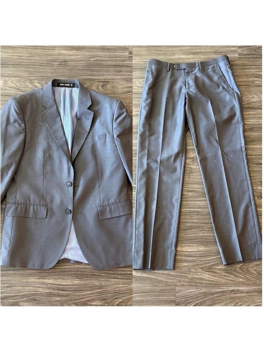 Rockin' Sartorial Matching Suit Jacket and Pants in Charcoal